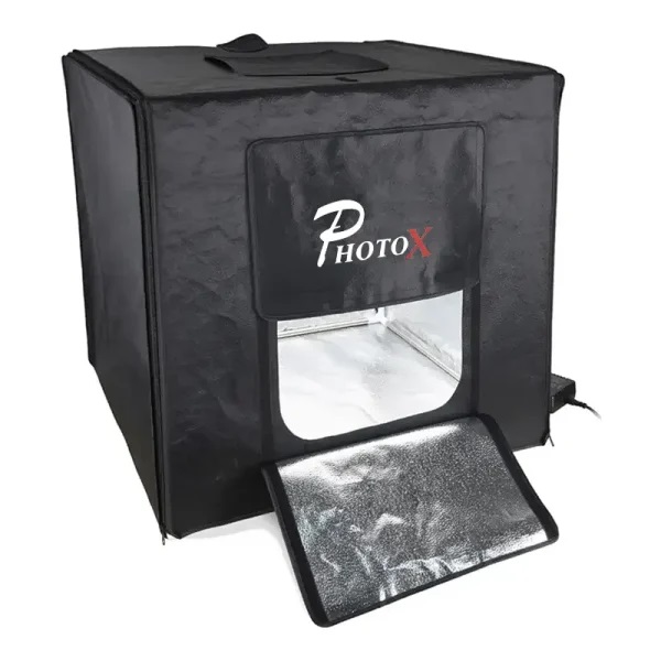 خیمه 100 سانتی متر ال ای دی دار فوتوکس Photox LED Light Box 100x100×100cm